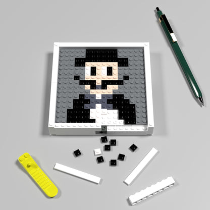Salvador Dali's Whiskers Compatible Lego Pixel Art DIY Decorative Painting Set