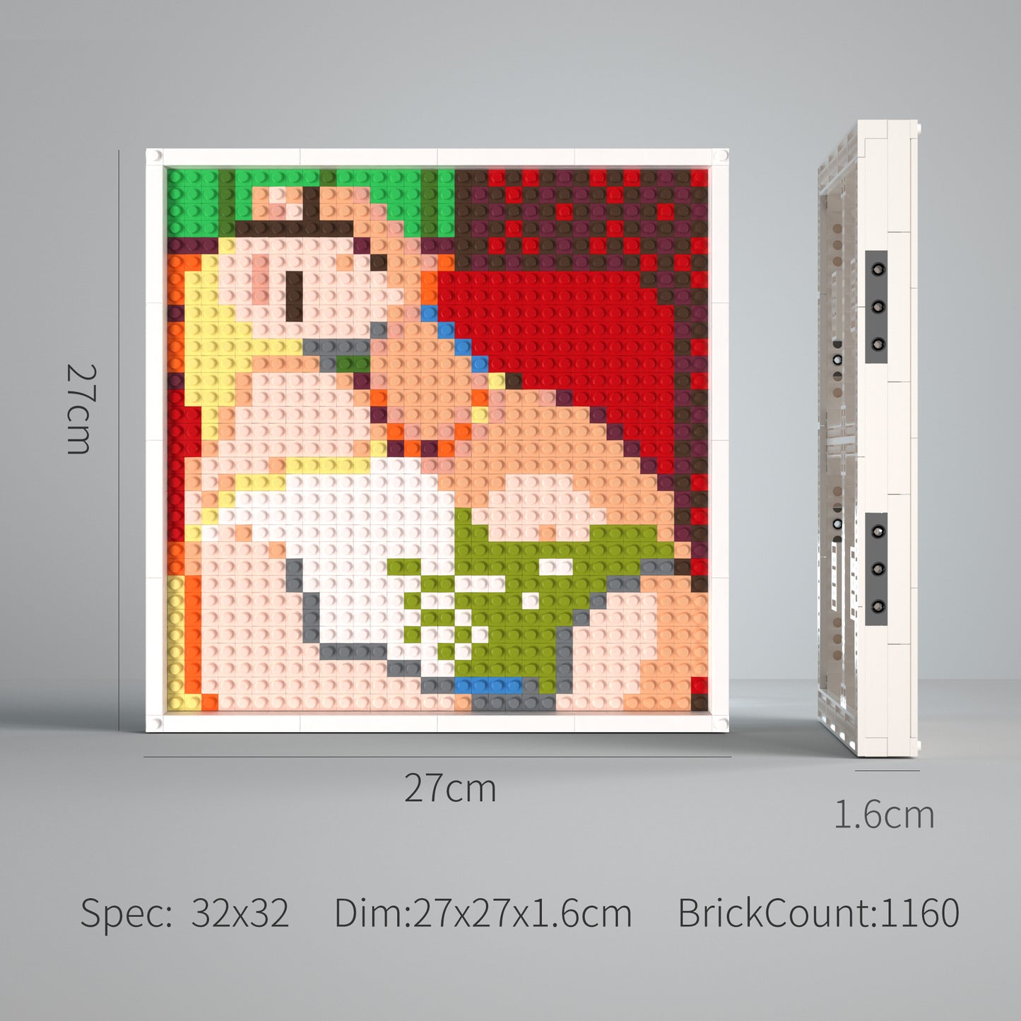 32*32 Compatible Lego Pieces Picasso's The Dream Pixel Art