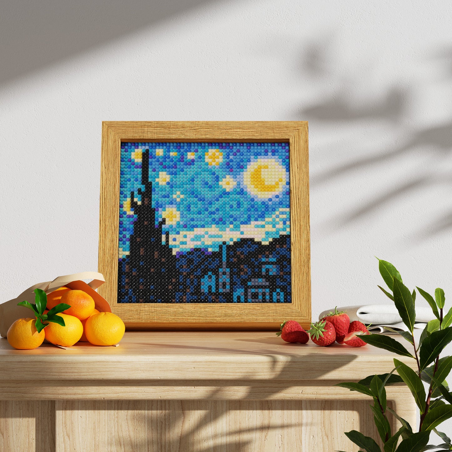 48*48 Dot Handmade Diamond Painting Van Gogh The Starry Night Customized Classic Art Gift