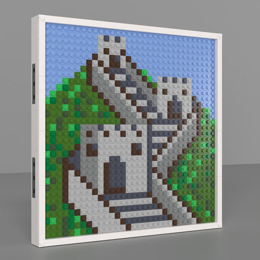 Great Wall of China Building Brick Pixel Art - 32*32 Modular Compatible with Lego